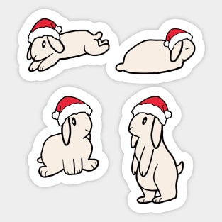 Fun Bun: Cream Santa Lop Sticker